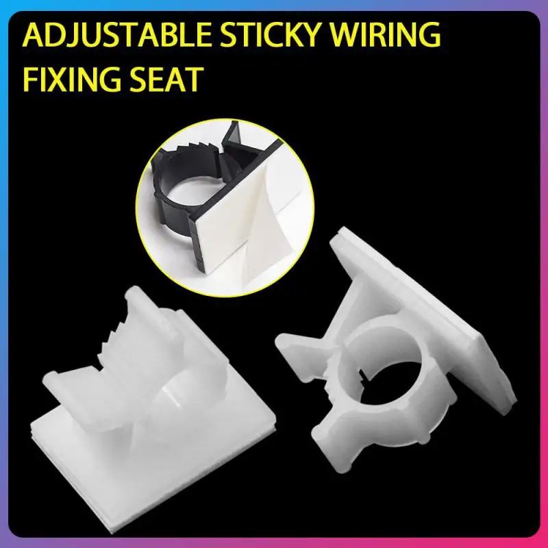 

100Pcs/Pack 3 Nylon Cable Clips Nylon Clips Type Wire Cord Holder Management Organizer Management Wire Holder Clamp Fasteners