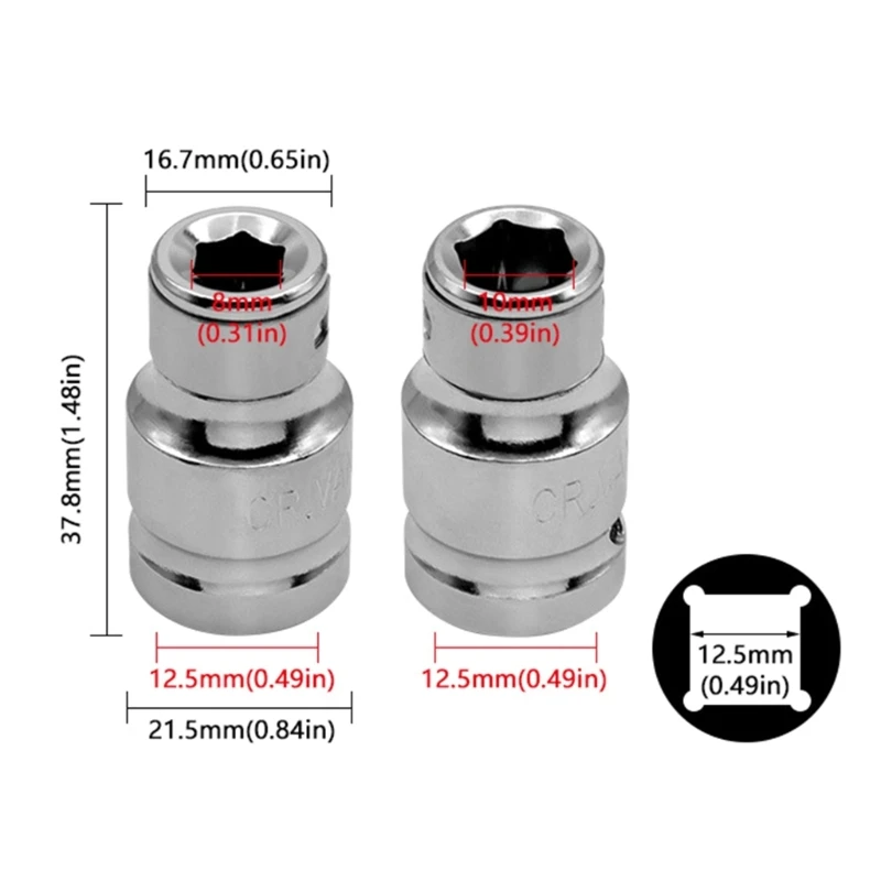 Держатель бит с шестигранным хвостовиком переходник для шестигранных торцевых 12