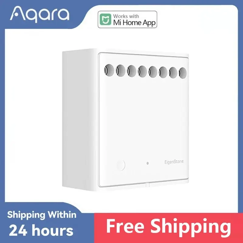 Модуль двухканального беспроводного релейного контроллера Aqara для умного дома