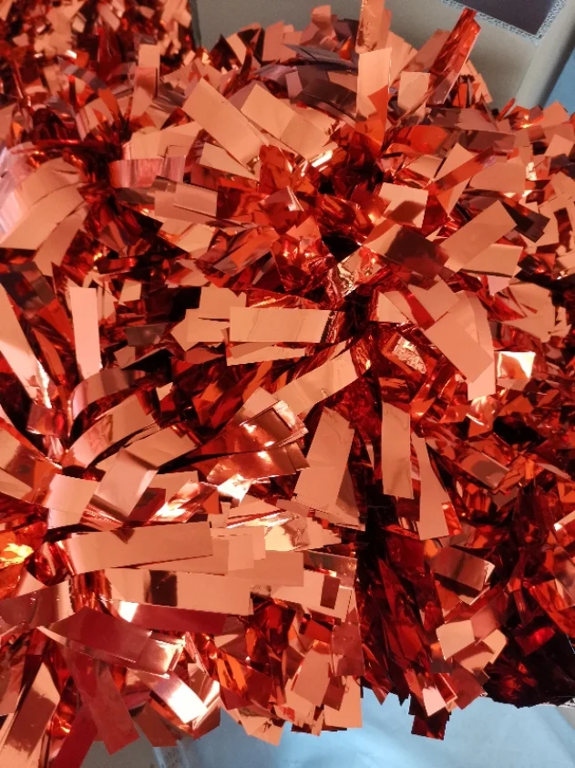 1 шт. помпон с ручкой Cheerleader Baton металлический голографический синий 4&quot 6&quot 8&quot на