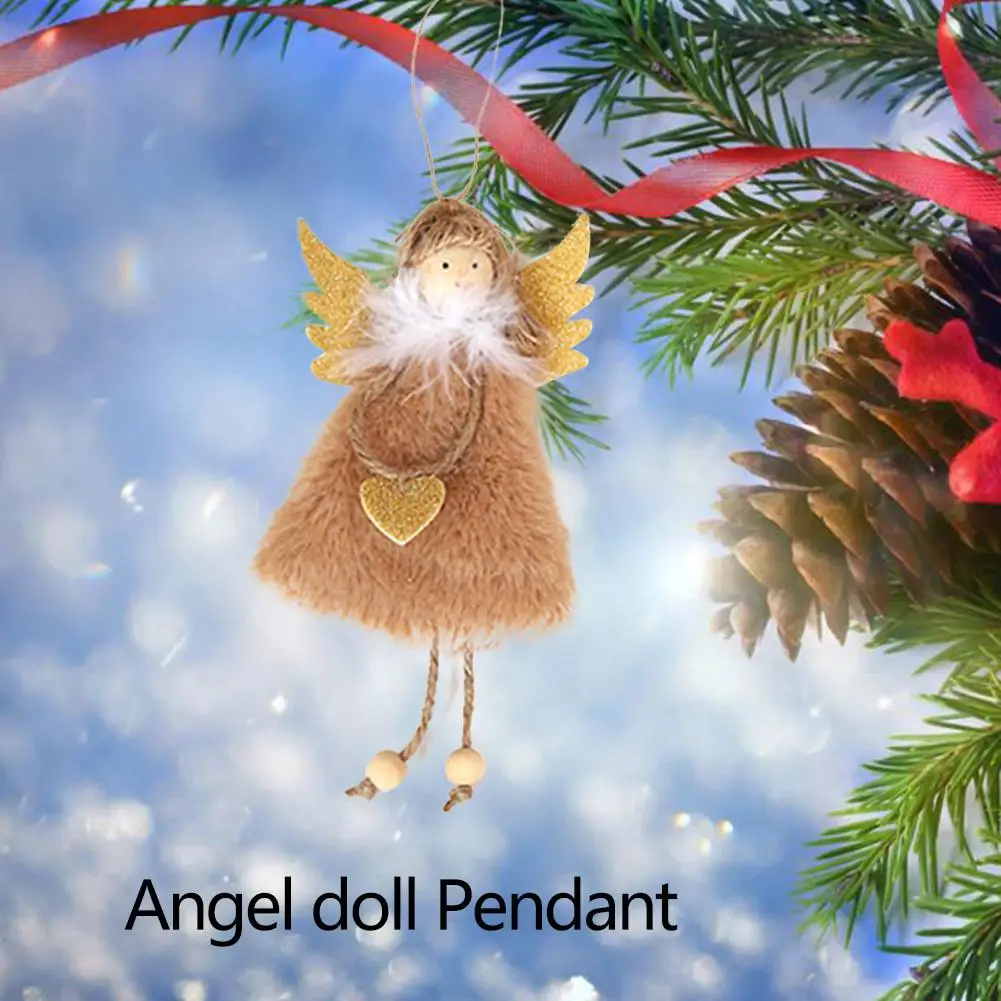 

Милая рождественская подвеска Elf Angel Lint Cloth плюшевая Коллекционная Doll, украшение для домашнего сада и вечеринки