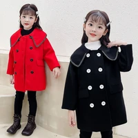 girls woolen coat jacket outwear 2022 casual plus thicken spring autumn cotton%c2%a0overcoat outfits%c2%a0sport tracksuits tops childrens