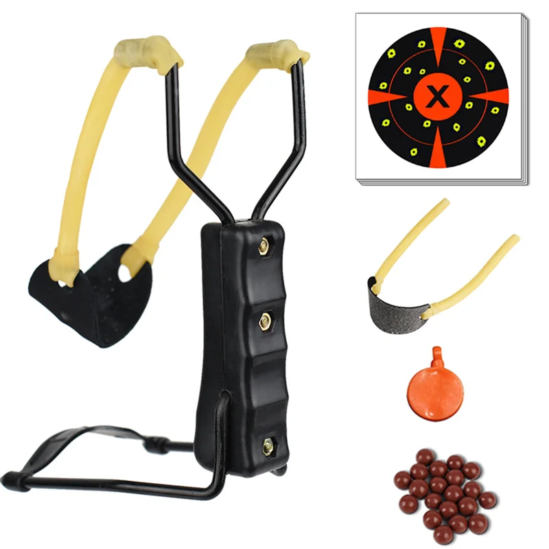 

Новая Металлическая катапульта для съемки на открытом воздухе Tirachinas с эластичной резиновой лентой на запястье, быстрое восстановление, кон...