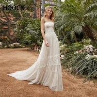 herburnl pastoral wedding dress tube top tulle lace pleated appliqu%c3%a9s new backless trailing bridal dress vestido de casamento