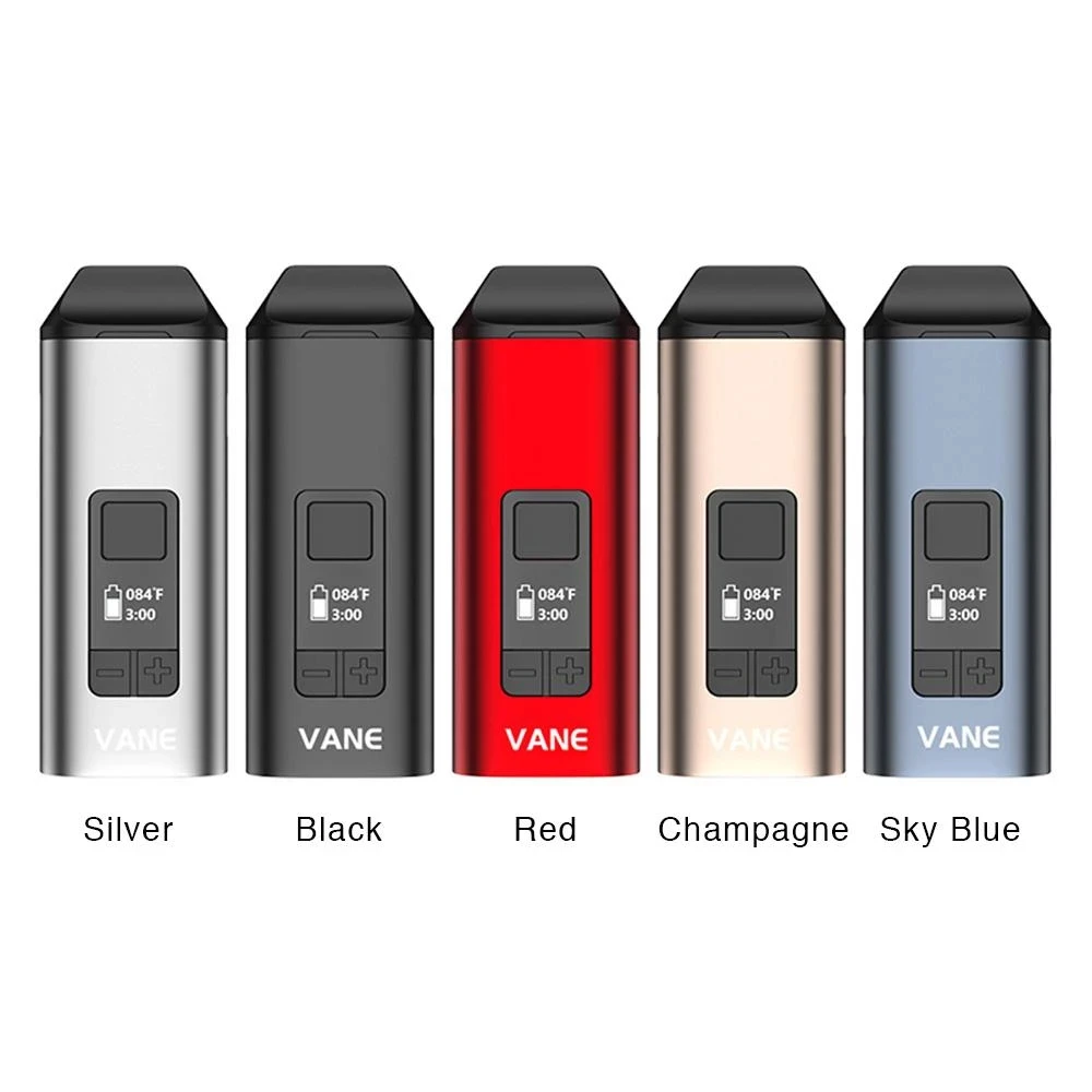 

Original Yocan Vane Vaporizer Dry Herb Kit 1100mah Battery Ceramic Heating Chamber Vanilla Smoking Device With OLED Screen