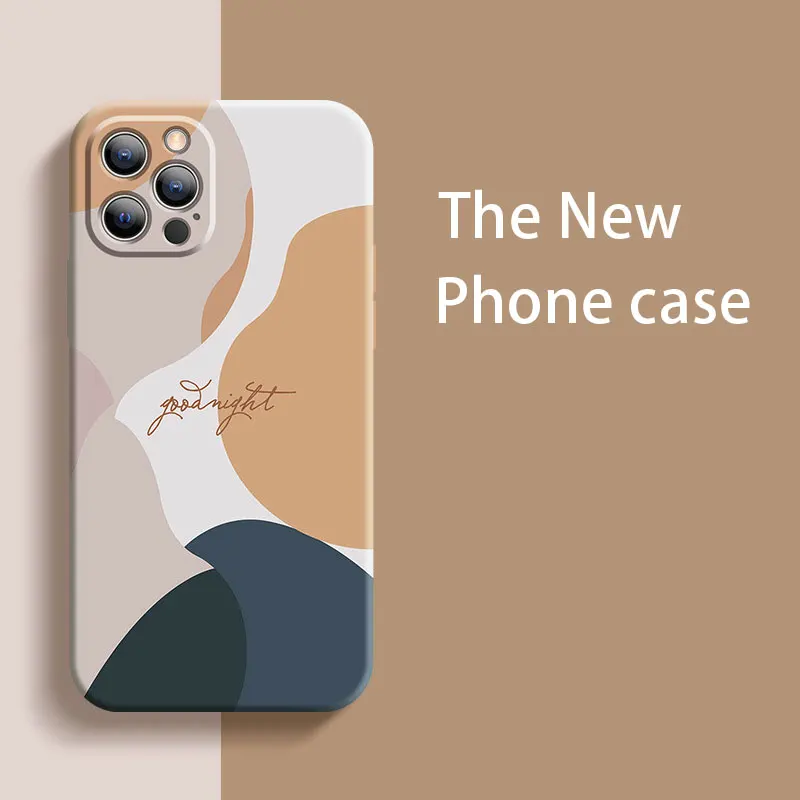 

Liquid Silicone Full Lens Anti-Fingerprint Case for iPhone 11 12 13 Pro Max X XS XR 6 6S 7 8 PLUS Anti-drop Cover