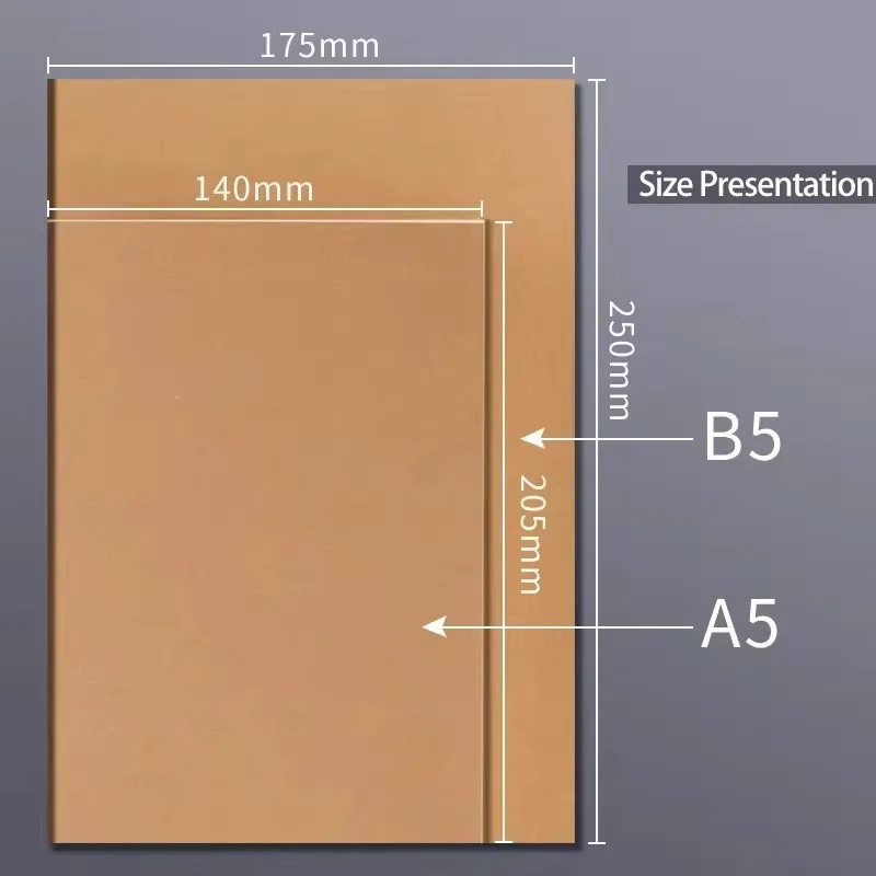 

A5 B5 винтажный блокнот из крафт-бумаги, дорожный дневник, планировщик встреч для студентов, школьные принадлежности, офисные канцелярские принадлежности, прочный подарок