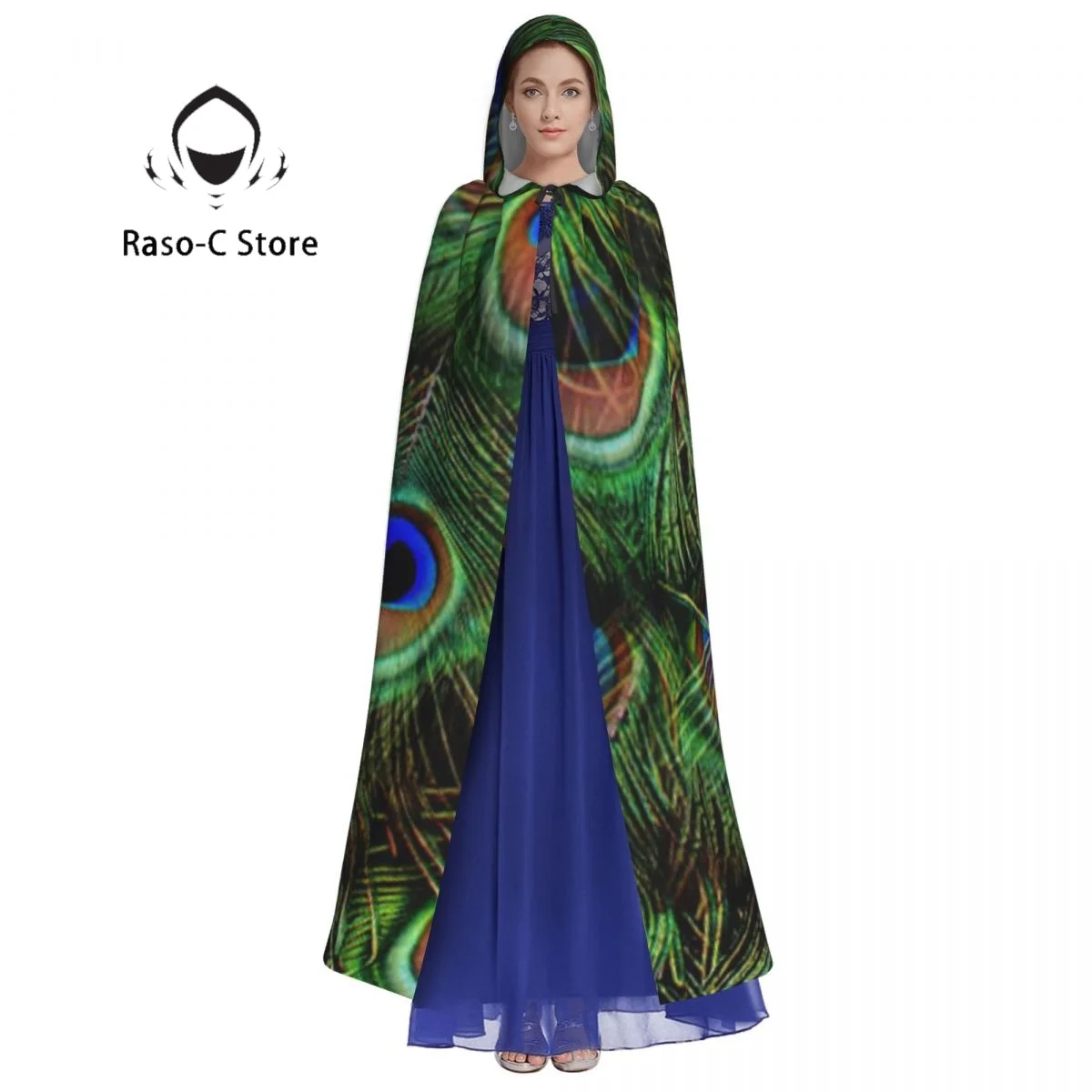 Женская накидка с капюшоном зеленая костюм вампира ведьмы костюмы для косплея