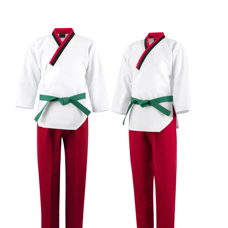 Боевые искусства Dobok Tae Kwon Do униформа для тхэквондо с V-образным вырезом