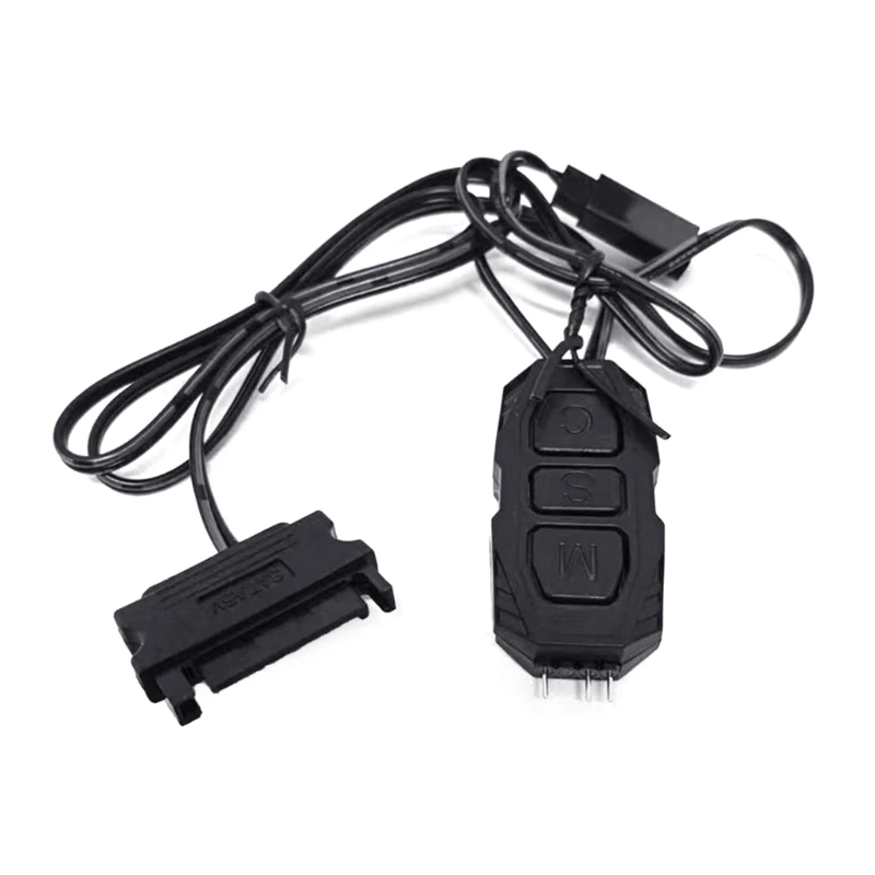 F3KE 5 В 3-контактный адаптер ARGB контроллер компьютерный вентилятор светодиодное