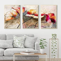 gatyztory painting by number colorful flower drawing on canvas handpainted winter art gift diy pictures by number kits home deco