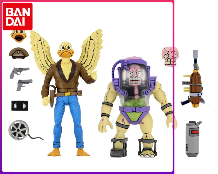 

Original NECA Shredder Krang Ace Duck With Mutagen Man Movable Action Figure Toys