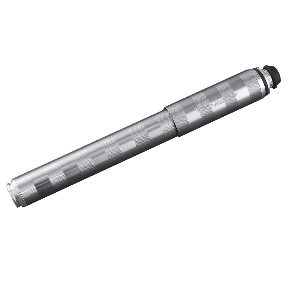 Portable Mini Bike Pump with Pressure Gauge & High Pressure 160PSI - Aluminum