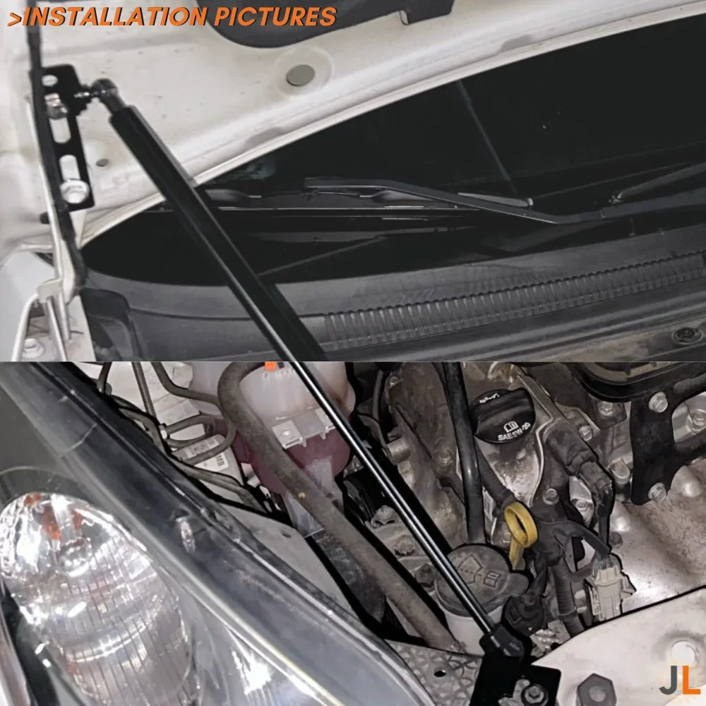 Кол-во (2) стойки капота для Chevrolet Spark M300 2009-2015 передняя крышка из углеродного