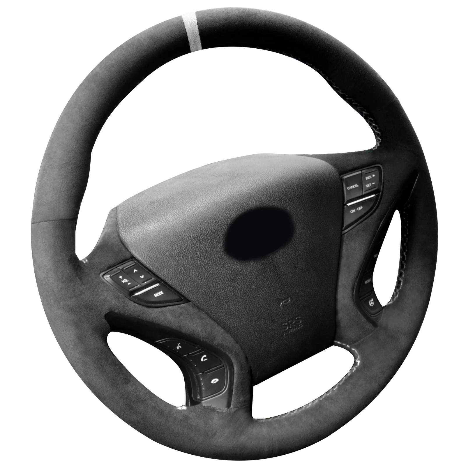 Чехол рулевого колеса Alfanxi с ручным стежком алькантара, совместим с Hyundai Elantra 3 Elantra Sport Elantra GT 2013-2017