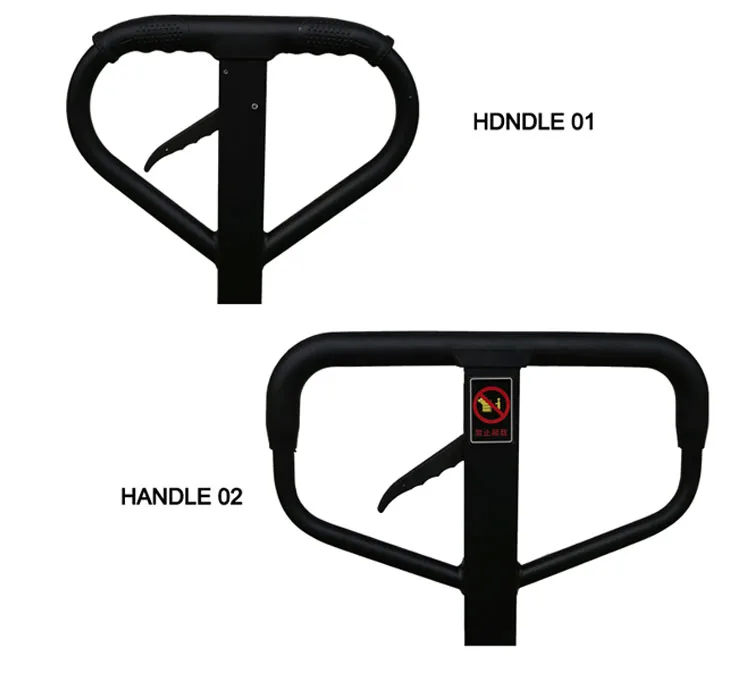 2-тонный 2500 кг 5000 резиновое колесо ручной поддона с ручным тормозом длинная вилка