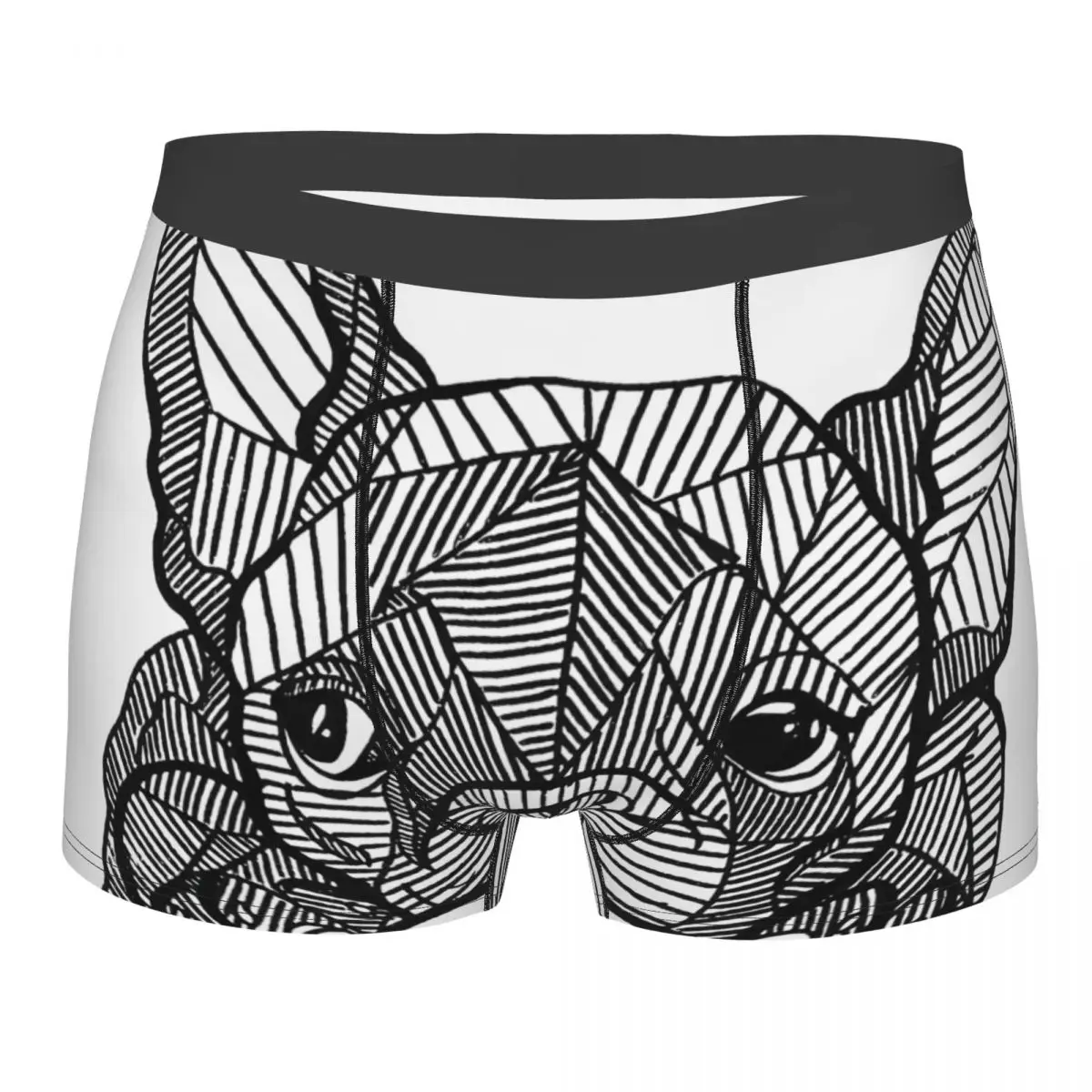 

Puppy Black Men Boxer Briefs French Bulldog Frenchie Dog Highly Breathable Underpants High Quality Print Shorts Birthday Gifts