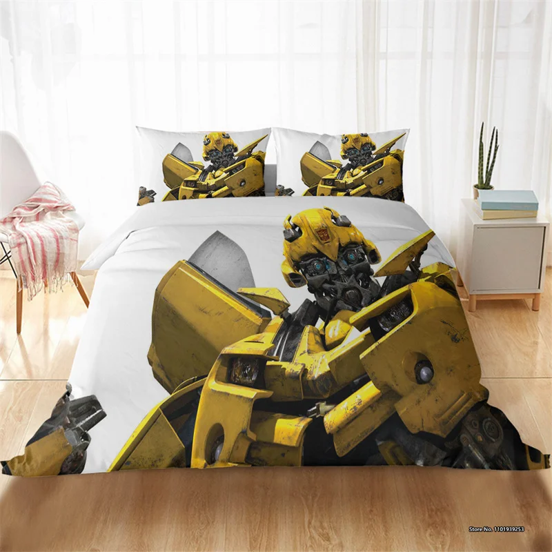 

Optimus Megatron Трансформеры Комплект постельного белья 2/3 шт. детская спальня 3D цифровая печать пуховое одеяло наволочка домашний текстиль