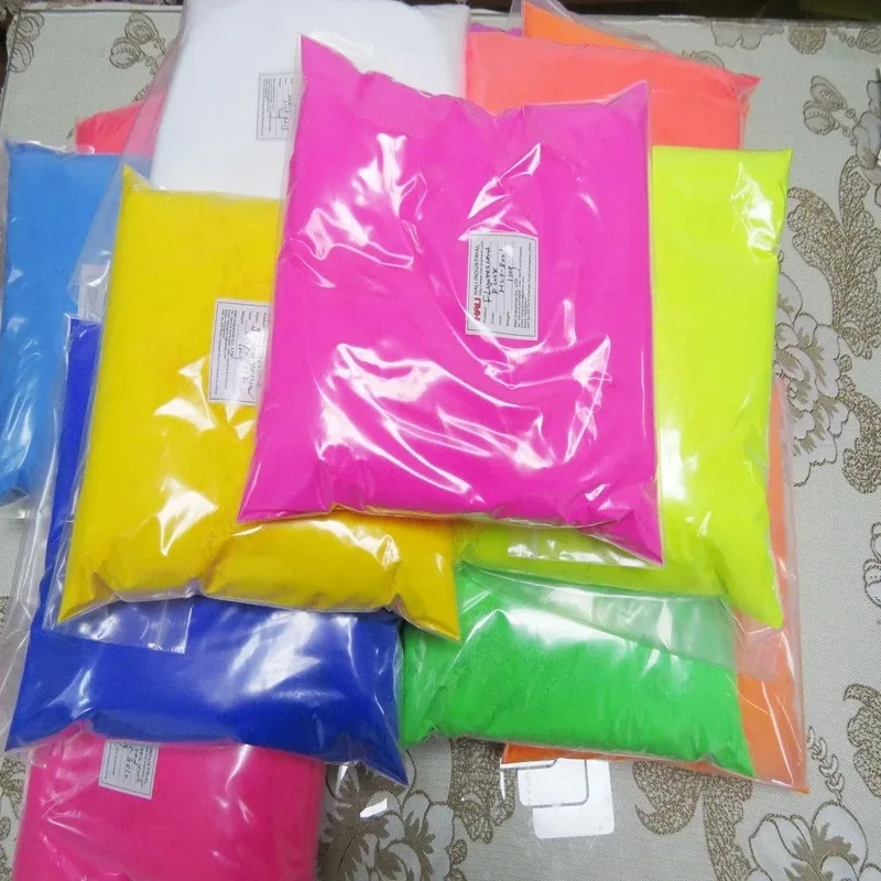 100g Neon Color Fluorescent Phosphor Nail Powder for Nail Polish&Painting&Printing UV Dust Pigment Nail Powder Decoration