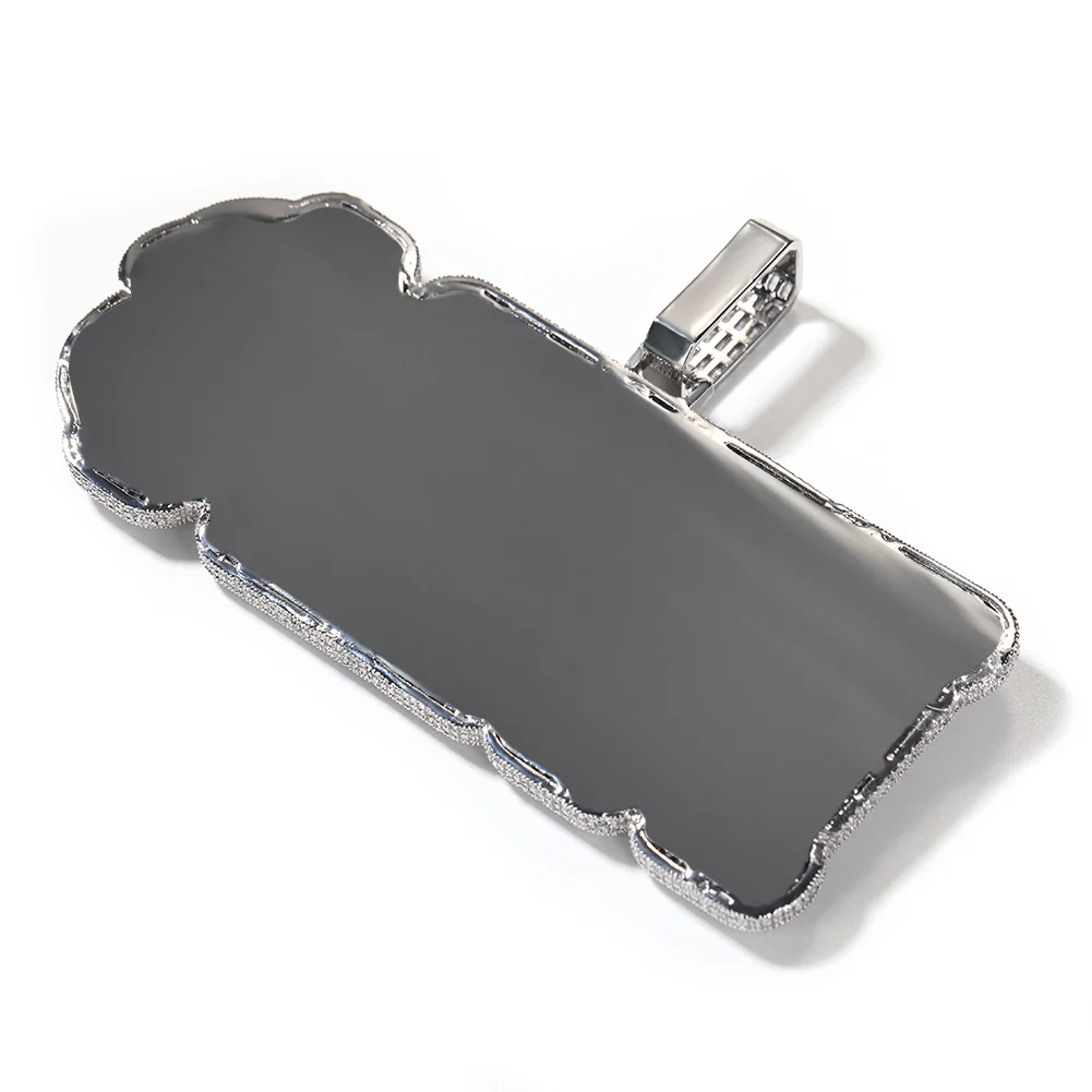 Uwin Custom Baguette Cz Name Pendant Rappers Personalized Hip Hop Jewelry Iced Out Cubic Zirconia Letters Necklace For Women