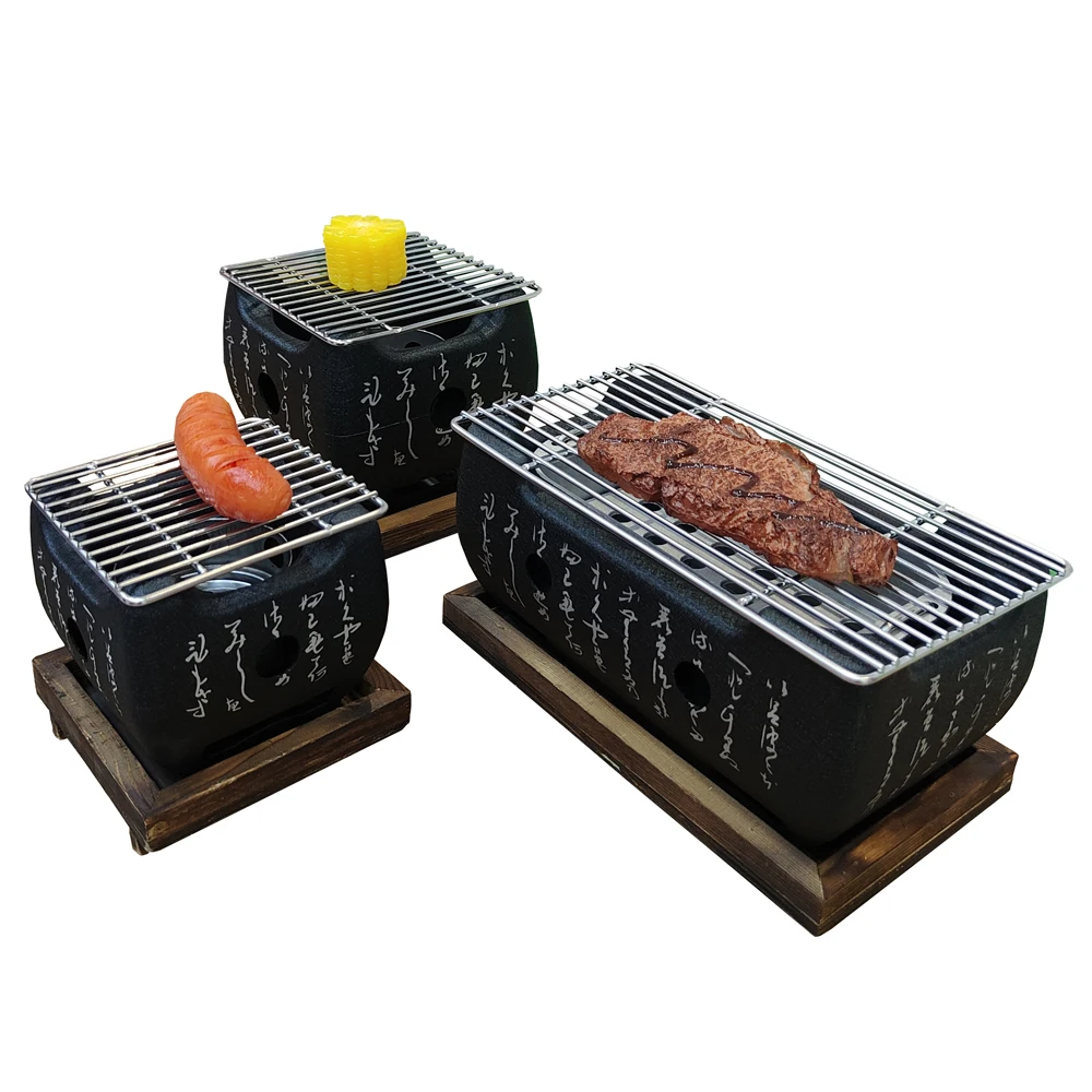 Барбекю-инструменты из алюминиевого сплава для использования как в помещении, так и на открытом воздухе, портативная японская гриль-плита для барбекю, корейские угольные грили.