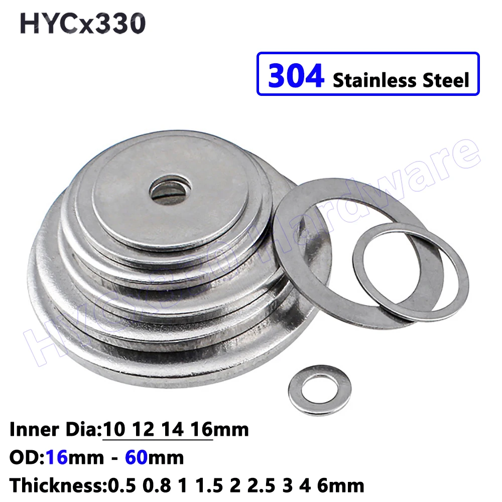 

Плоские шайбы из нержавеющей стали 304 ID 10 12 14 16 мм