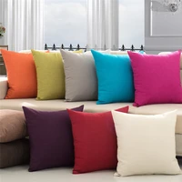 45x45cm solid color sofa cushion cover car office waist chair seat decor throw pillowcase