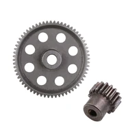 rc car parts 11184 metal diff main gear 64t and 11119 motor gears 17t rc parts for 110 scale models hsp truck
