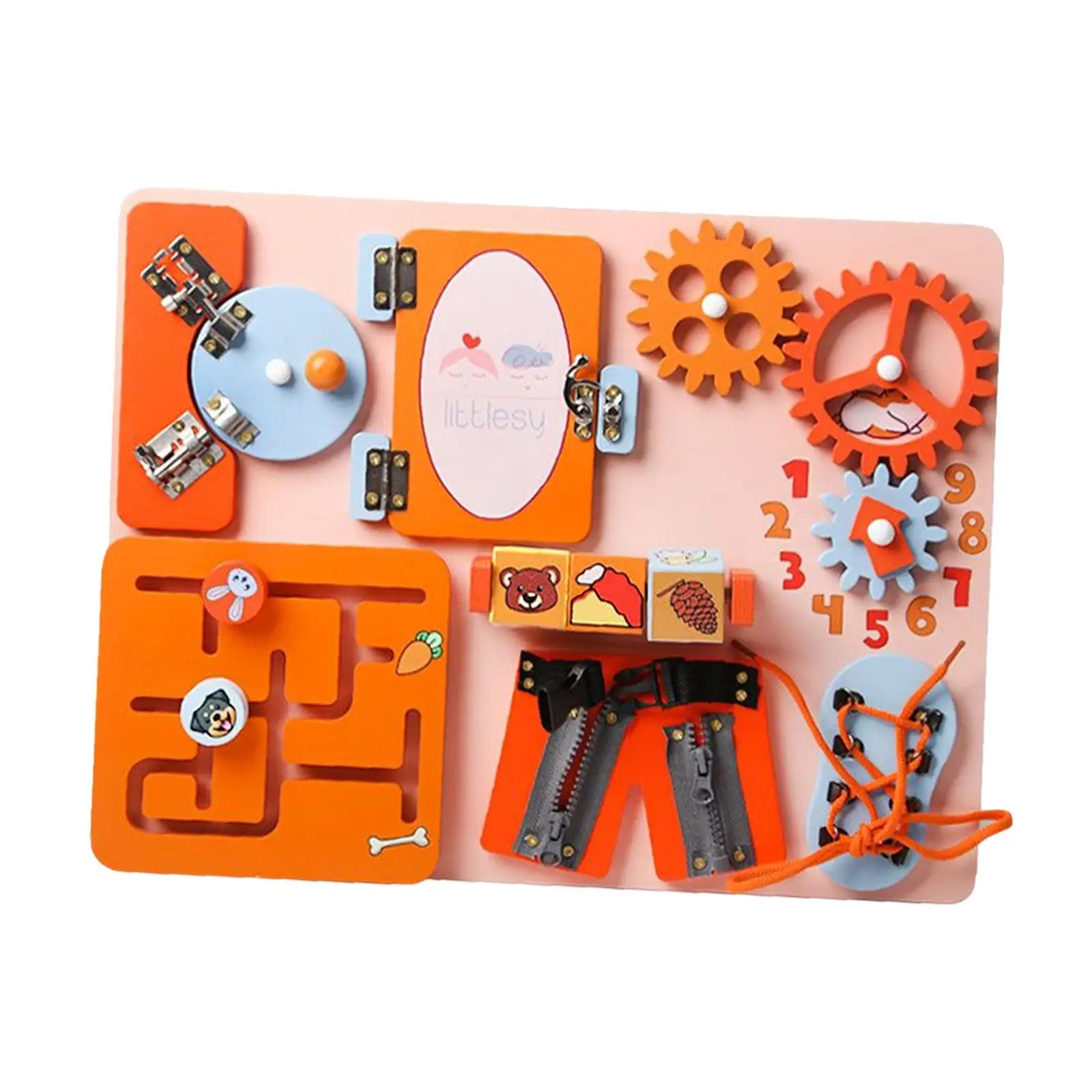 

Деревянная сенсорная доска Монтессори, игрушки для обучения жизненным навыкам, сенсорная доска для