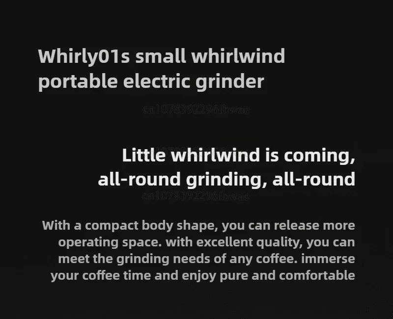TIMEMORE Whirly 01s USB-портативная электрическая кофемолка для итальянского кофе ручной работы, домашняя автоматическая кофемолка. (art.: 3920dcc7739c0) - 3920dcc7739c0