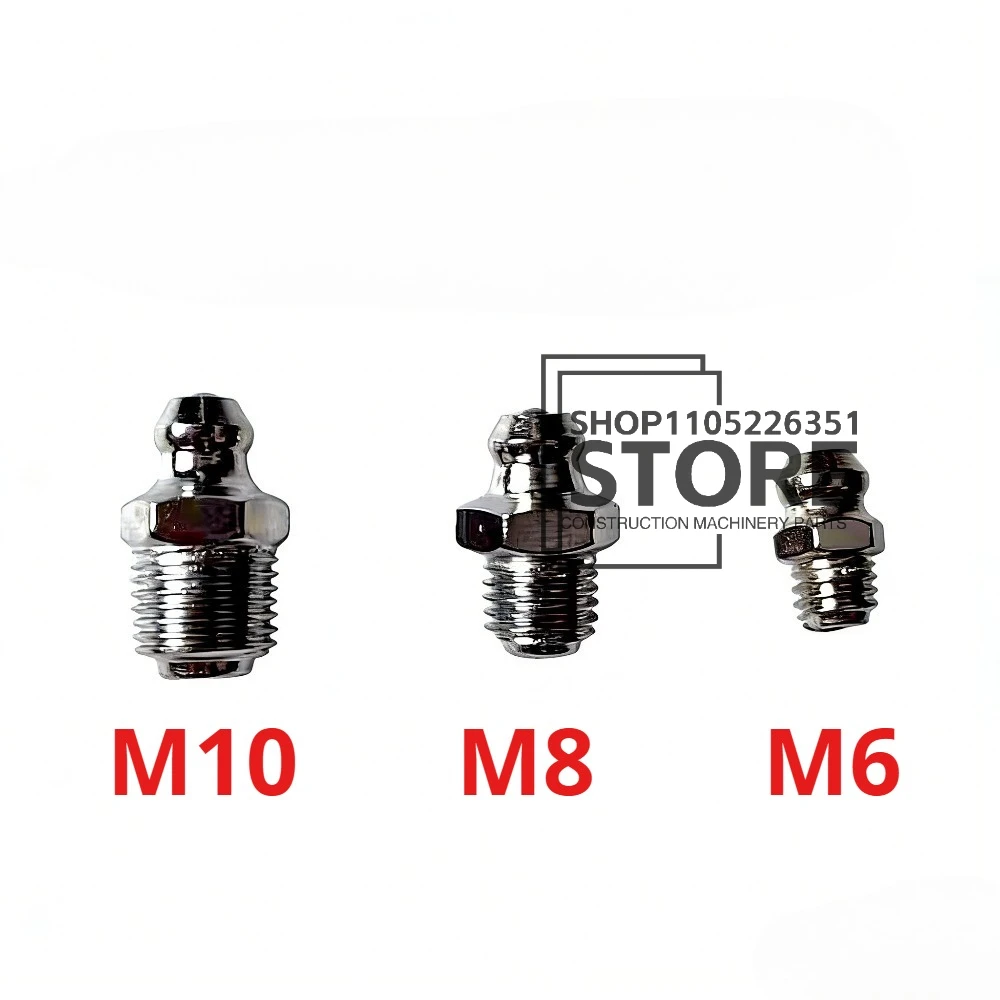 50 шт. прямых тавотниц M6 M8 M10 F0006 из нержавеющей стали SS201SS304 с метрической внешней резьбой для смазочных шприцев (art.: 3920d7ceba40d) - 3920d7ceba40d