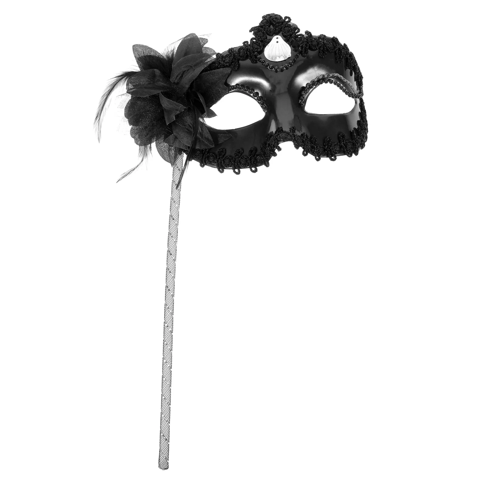 

Masquerade With Venetian Mardi Gras Carnival Costume Party Fancy Dress （ black ）