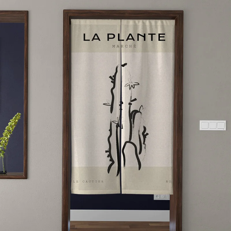 InsWind Интернет Популярная иллюстрация Дверная занавеска Скандинавское украшение