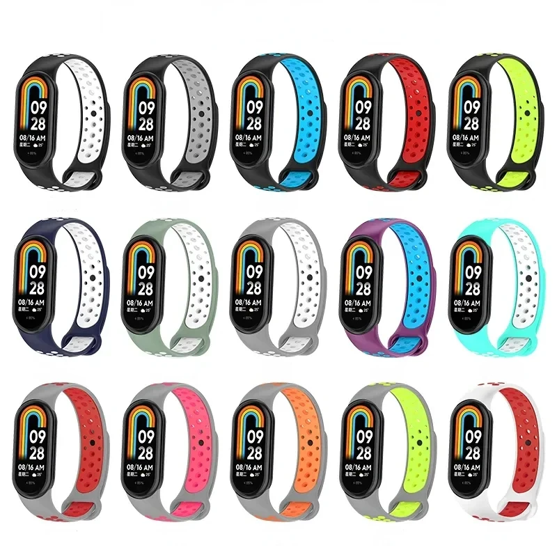 Силиконовый Спортивный Ремешок Для Xiaomi Mi Watch Band 9/8 Удобный Сменный Браслет