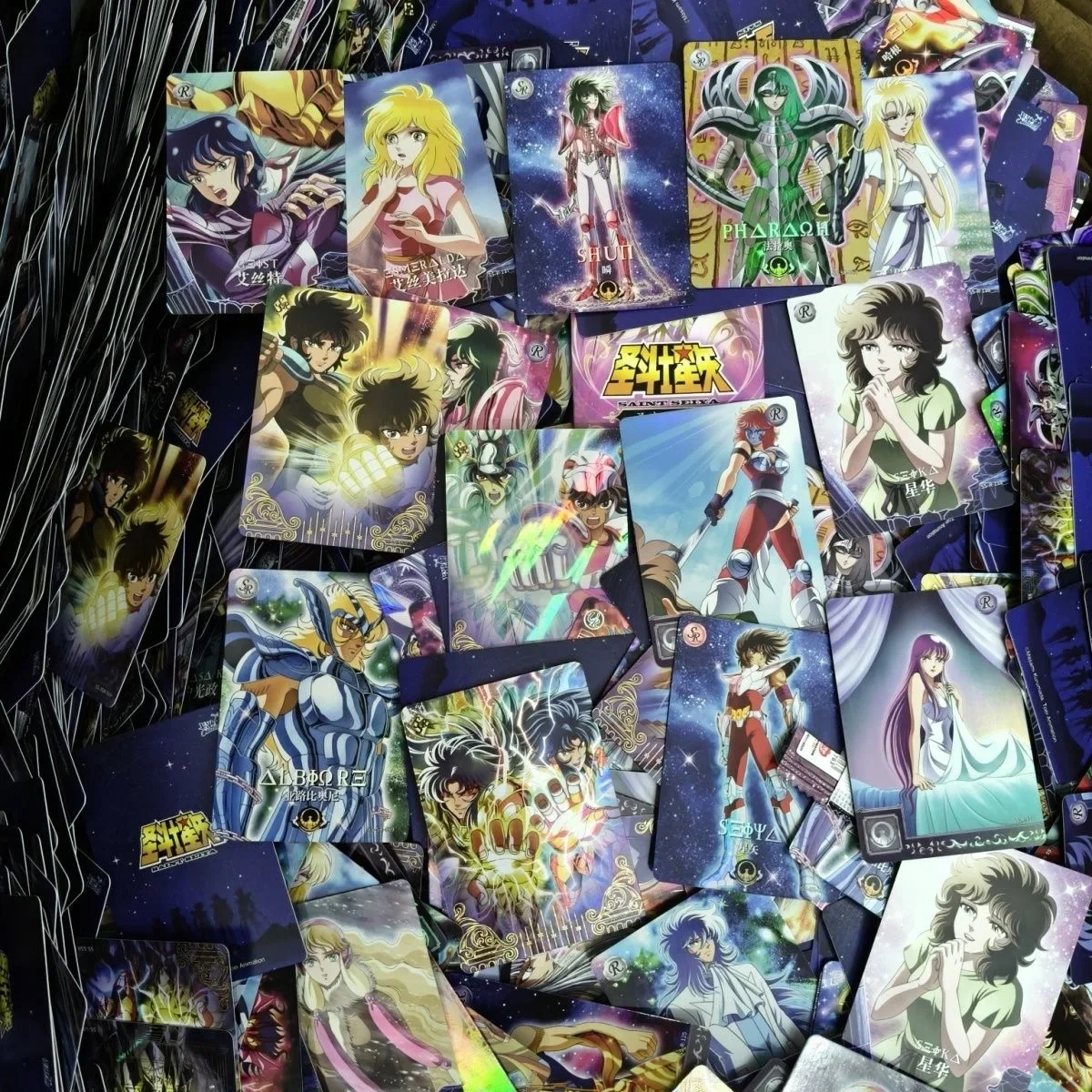 Фото Оригинальные карты KaYou Saint Seiya, случайные 100 шт., персонаж Athena Seiya Shiryu Hyoga Shun3), Mu Saga DeathMask Shaka Milo Shura №5