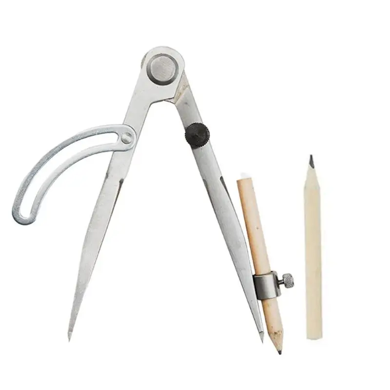 

Metal Drawing Compass Adjustable Wing Divider Edge Creaser DIY Sewing Leather Metal Craft Marking Leather Craft Diy Tools