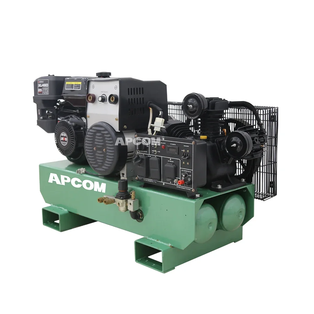 Генератор Apcom 18pk Электриische Lasmachine Benzine Motor Lucht Compressor