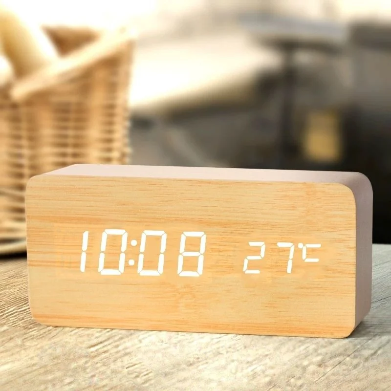 

Электронные настольные часы с голосовым управлением, USB/AAA