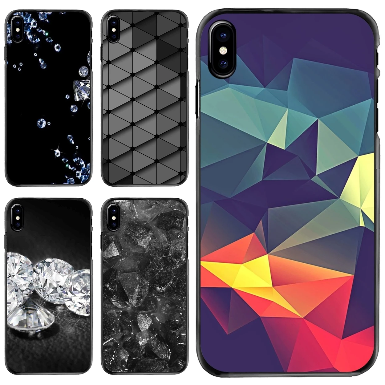 

For Apple iPhone 11 12 13 14 Pro MAX Mini 5 5S SE 6 6S 7 8 Plus 10 X XR XS Hard Phone Cover Case 3d Diamonds Whatsapp Wallpaper