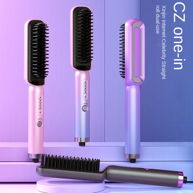 

Negative Ion Constant Temperature Hair Care Straight Comb Straightening Brush Hot Styling Appliances Beauty Health