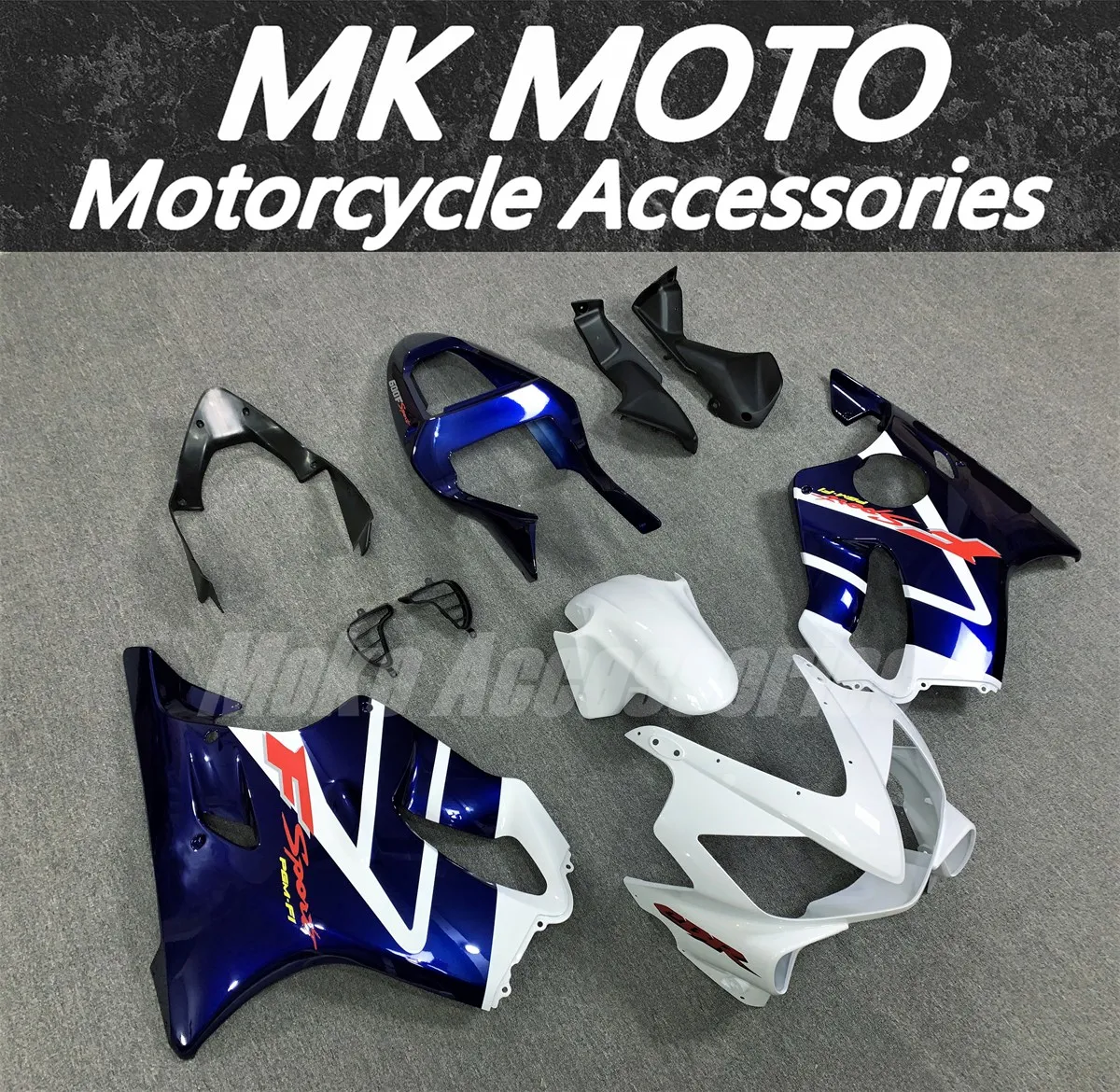 Комплект обтекателей для мотоцикла подходящий Cbr600f F4i 2001 2002 2003 комплект кузовных