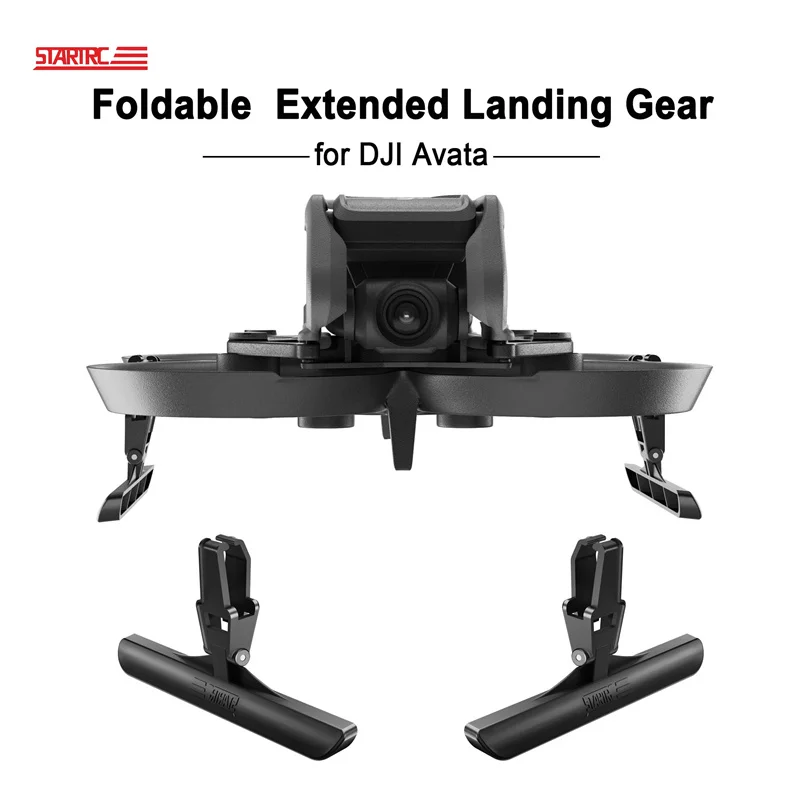 

For DJI Avata Landing Gear Folding Quick Release Foot Height Protector Extended Anti-fall Support Leg Extension Skid Accessories