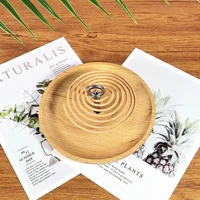 15x15cm outdoor mosquito incense holder oak wood detachable round with ground pegs camping fishing home mosquito coil tray rack