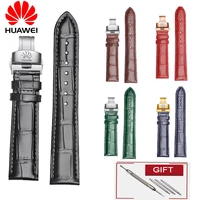 16mm 18mm 20mm 22mm leather watchband for huawei watch gt3 gt2 watch 3 pro strap for huawei gt2 pro gt2e replace bracelet band