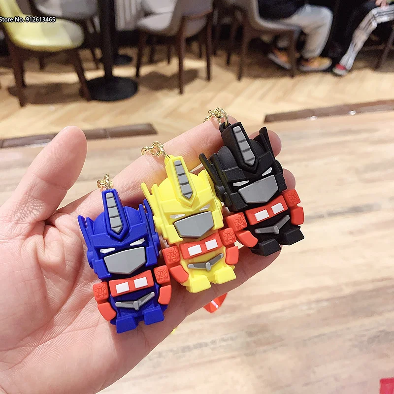 

Q версия трансформеров украшение искусственная мультяшная кукла анимационный брелок Подвеска креативная сумка подвеска брелок