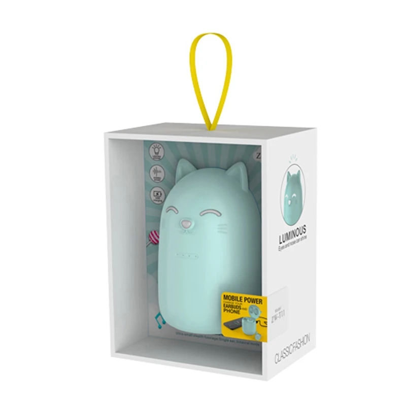 

2021 Original Product Wireless Earphone Bluetooth5.0 Headset Cute Kitten Appearance Macaron Color 2000mAh Battery For Girl Women