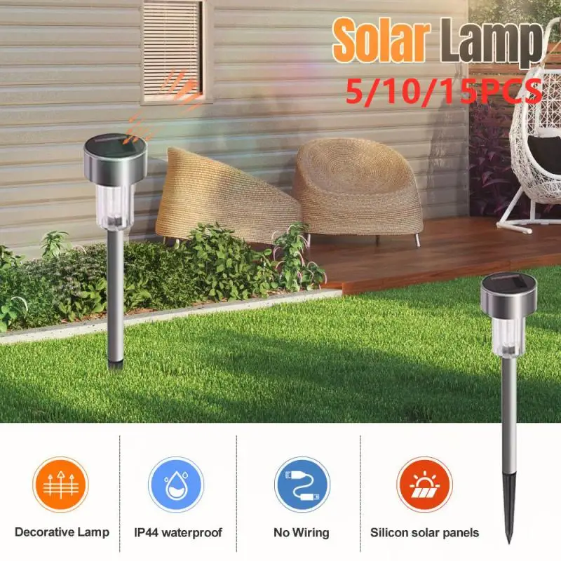 

5/10/15PCS Outdoors Solar Light Waterproof Lawn Solar Light For Garden/Landscape/Yard/Patio Walkway Lighting Decorative Lamp