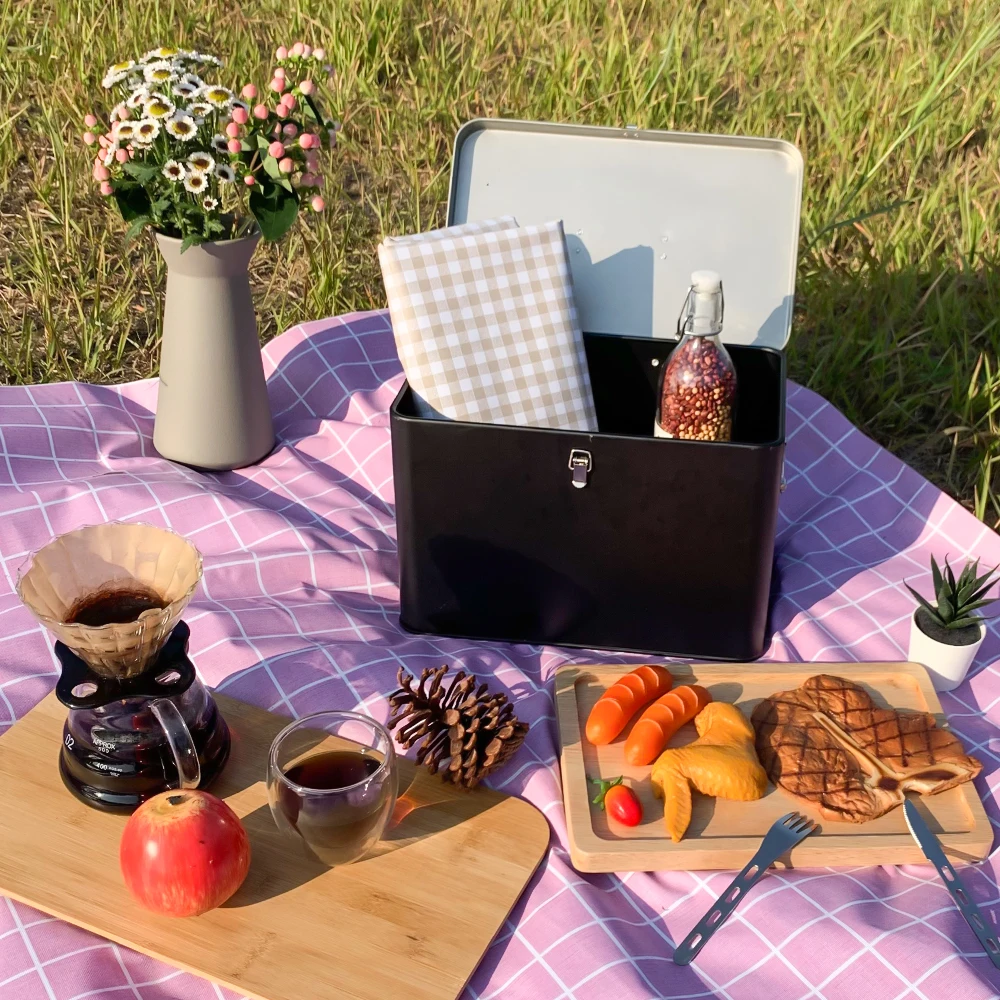 Ящик для хранения большой емкости с крышкой металлический шкафчик офисный ящик