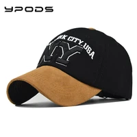 new baseball cap ny letter big embroidered hat for men and women distressed cotton non fading outdoor peaked caps snapback