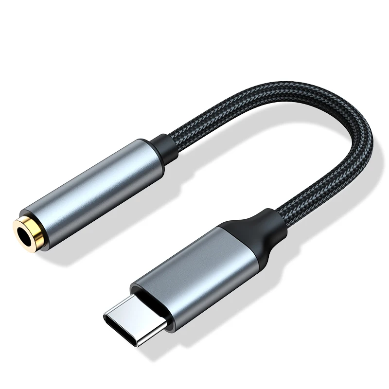 

Type c to 3.5mm Headphone jack 3.5 AUX USB C Cable Audio USB C Adapter For Huawei V30 P30 pro Xiaomi Mi 10 Oneplus 7T pro